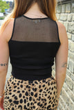 Top with transparent cutout