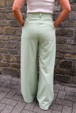 Wide Pants - Light Green