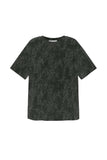 Oversize T-shirt with leopard print
