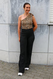 Body with leopard print