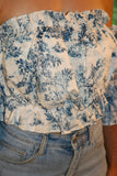 Top puff sleeves off the shoulder