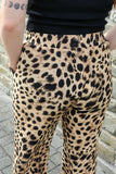 Pants with leopard print
