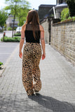 Pants with leopard print