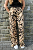 Pants with leopard print