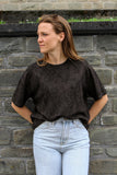 Oversize T-shirt with leopard print