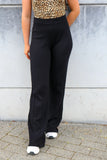 Black fabric trousers