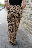 Pants with leopard print