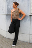 Body with leopard print