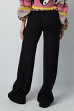 Black fabric trousers