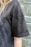 Oversize T-shirt with leopard print