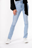 Skinny split jeans - light blue