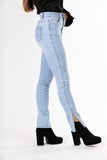 Skinny split jeans - light blue