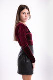 Leather skirt - black