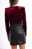 Leather skirt - black