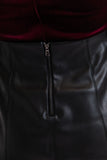 Leather skirt - black