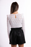 Lace bodysuit - white