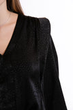 Blouse Dot Print - Black