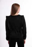 Blouse Dot Print - Black