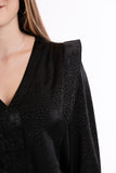 Blouse Dot Print - Black