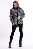 Zebra jacket - black / gray