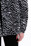 Zebra jacket - black / gray