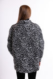 Zebra jacket - black / gray