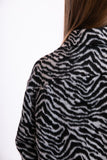 Zebra jacket - black / gray