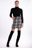 Skirt with belt - black / white