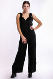 Backless Festive Jumpsuit - Black