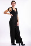 Backless Festive Jumpsuit - Black