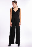 Backless Festive Jumpsuit - Black