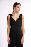 Backless Festive Jumpsuit - Black