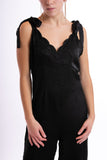 Backless Festive Jumpsuit - Black