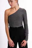 One-sleeved top - silver