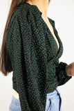 Shourt blouse with print