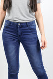 Jeans high waist dark blue