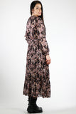 Long print dress