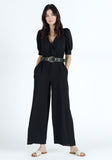 Belted jumpsuit - Black