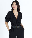 Belted jumpsuit - Black