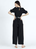 Belted jumpsuit - Black