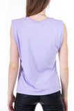 T-shirt with shoulder pads