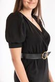 Belted jumpsuit - Black