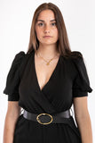 Belted jumpsuit - Black