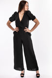 Belted jumpsuit - Black