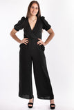 Belted jumpsuit - Black