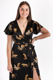 Kleid mit Leoparden-Print