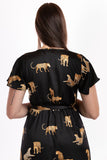 Kleid mit Leoparden-Print