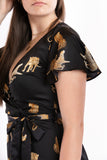 Kleid mit Leoparden-Print