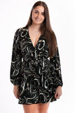 Robe motif vagues