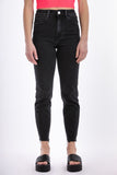 Mom Jeans - Dark Grey/Black